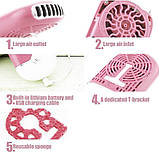 Міні-вентилятор для сушіння вій Elctric з підвісною мотузкою, багатофункціональний USB-вентилятор для вій Швидкосохнуча сушарка, фото 5