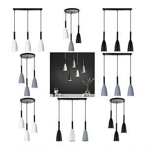 Люстра 6001/3 Black-White-Gray, фото 2