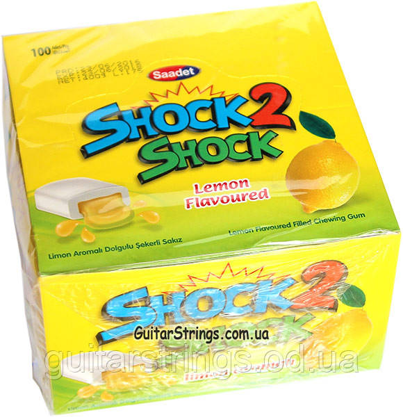 Жвачка Shock 2 Лимон 100шт.
