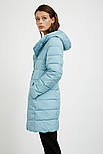 Подовжена зимова куртка Finn Flare A20-12016-121 Down fill блакитна S, фото 3