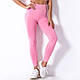 Лосіни жіночі з високою талією для спорту та повсякденного життя, Рожеві - фото 2 - id-p2289717731