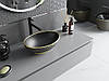 Умивальник (раковина) MEXEN ELZA BLACK MATT DIAMOND GOLD накладний, фото 3