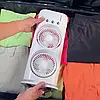 Вентилятор настільний подвійний з охолодженням Double-ended Spray Fan LED-підсвітка 3 швидкості пульт, фото 8
