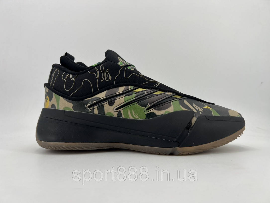 Eur39-46 Баскетбольні кросівки Adidas Dame 9 Lillard камуфляжні хакі чоловічі