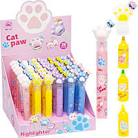 Текстовиділювач 3 кольори в 1 MD "Звірятко"/"Лапа"/"Космос"