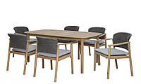 Меблі з дерева для дачі Furrore Dover 6+1 Dining
