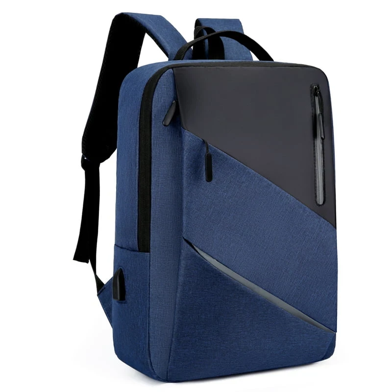 Рюкзак Oumantu 3688, міський портфель з відділенням для ноутбука 15.6'' — Синій