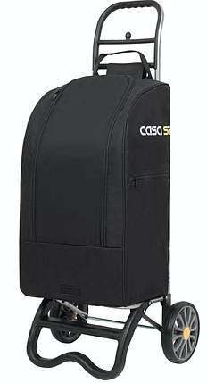 Сумка-візок Casa Si Partner Black, 40 л | Міцна Господарська Сумка на Колесах для Покупок, фото 1