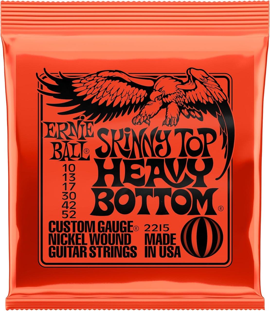 Струни rnie Ball Skinny Top Heavy Bottom 2215 для електрогітари (.010-.052), (нікель)