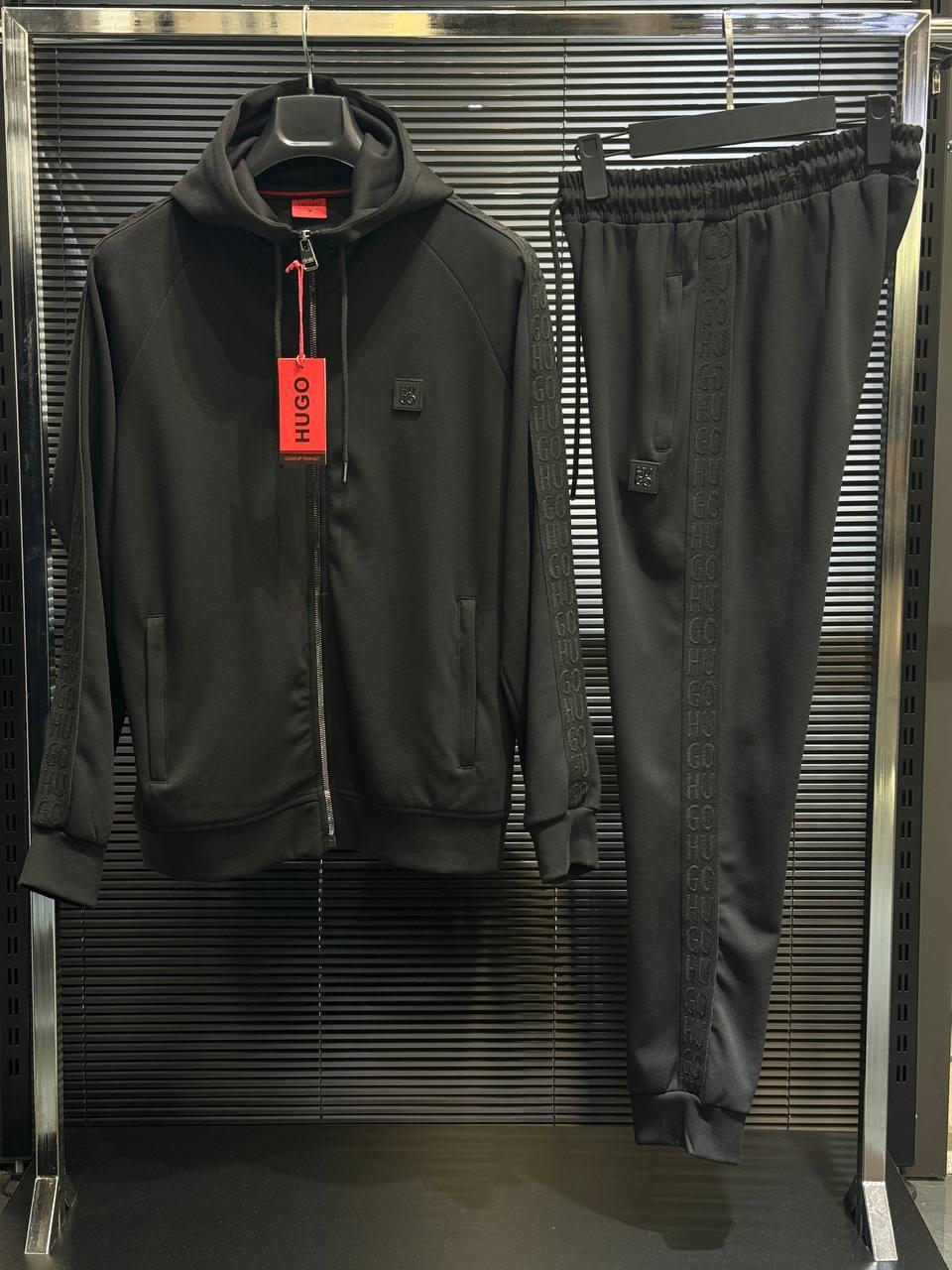 Чоловічий спортивний костюм HUGO BOSS CK8139 чорний, фото 1