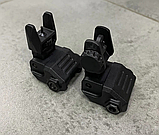 Мушка та цілик низькі DLG TACTICAL (DLG-166) чорний на Picatinny, фото 3