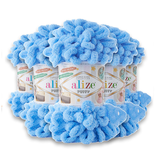 Упаковка Alize Puffy, Небо No342, 5 шт.
