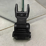 Мушка та цілик високі DLG TACTICAL (DLG-167) чорний знімний на Picatinny, фото 4