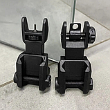 Мушка та цілик високі DLG TACTICAL (DLG-167) чорний знімний на Picatinny, фото 2