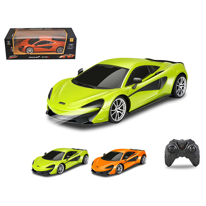 Машина 1603G (12шт) р/к 2,4 ГГц, 28см, 1:16, McLaren 570S, світло, гумові колеса,2 кольори, на бат-ці, в