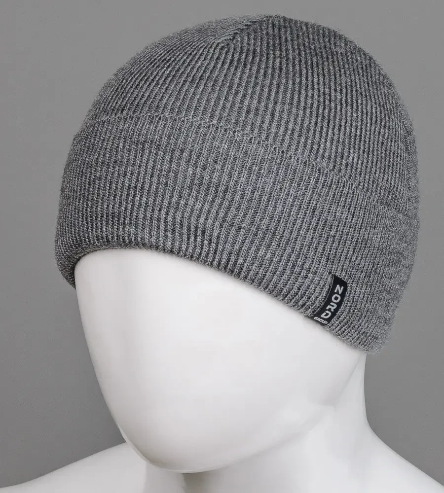 Шапка чоловіча з відворотом (S2007), Антрацит, фото 1