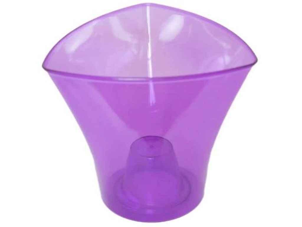 Кашпо 1,6л Дельта бузковий ТМ ЕТАЛОН-С, фото 1