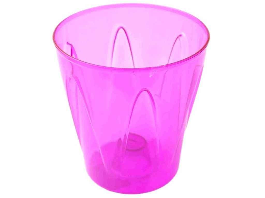 Кашпо 3,8л Аркада 204мм малиновий ТМ ЕТАЛОН-С, фото 1