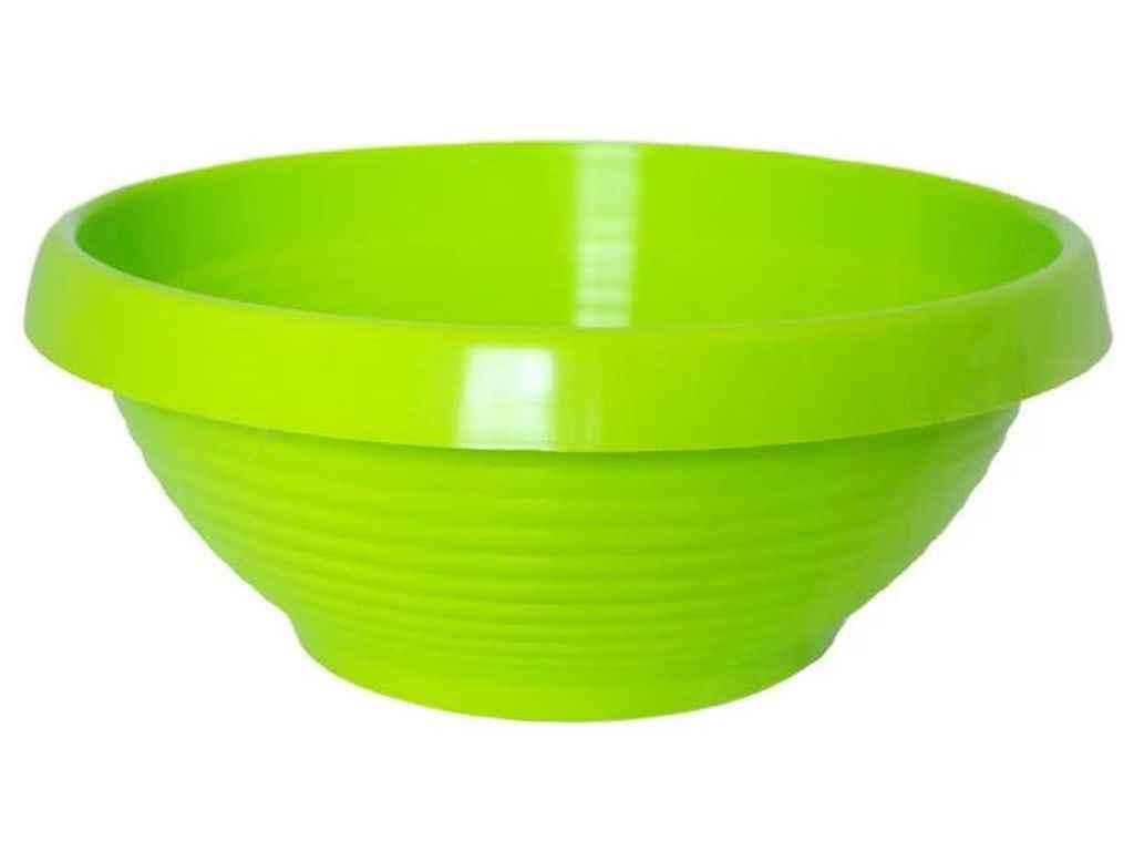 Горщик для квітів 2,6л «ЛОТОС» (з піддоном), 240мм салатовий ТМ ЕТАЛОН-С, фото 1