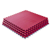 Мат-татамі (Мат-пазл ластівчин хвіст) WCG  EVA 100х100х2 cm червоно-синій