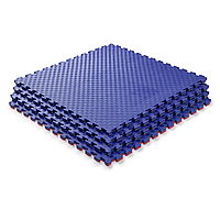 Мат-татамі (Мат-пазл ластівчин хвіст) WCG  EVA 100х100х2 cm синьо-червоний