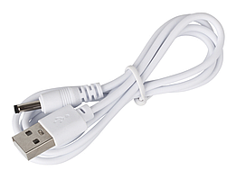 Кабель живлення, заряджання, USB до DC5.5х2.1, 1 метр - білий