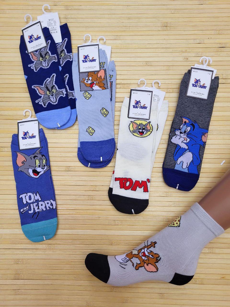 Шкарпетки "Tom and Jerry" для дітей 8/12 років; Гурт. Китай, фото 1