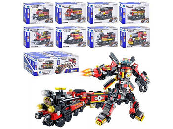 Конструктор Залізничний транспорт, від 91 дит, 8в2 (робот-поїзд) BB004 G-Rich