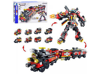 Конструктор Залізничний транспорт, 8в2 (робот-поїзд), 766 деталей BB010 G-Rich