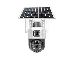 Камера працює через 4G з двома лінзами V36-4G SOLAR вулична iC227