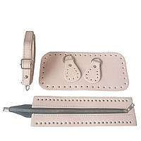 Набір для сумки, беж екошкіра