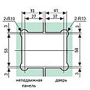 HDL-302 ПЕТЛЯ СКЛО-СКЛО 135 ГРАДУСІВ для душової кабіни (нержавійка) матова, фото 3