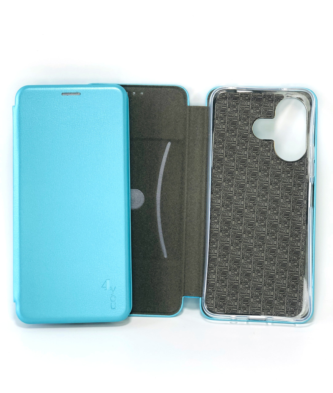 Чохол книжка для телефону Xiaomi Redmi 13(4G) Orig на магніті з функцією підставки і кишенею для карток Light blue 4you