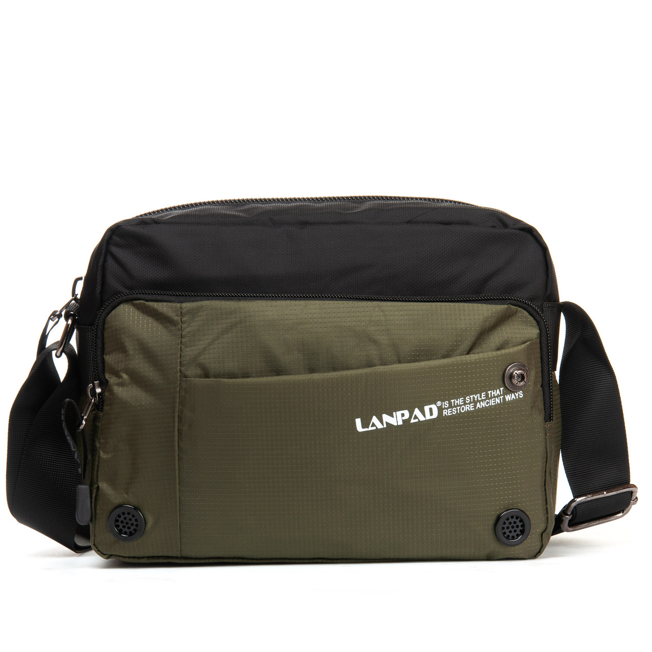 Сумка Чоловіча Планшет нейлонова Lanpad 8360 green, фото 1
