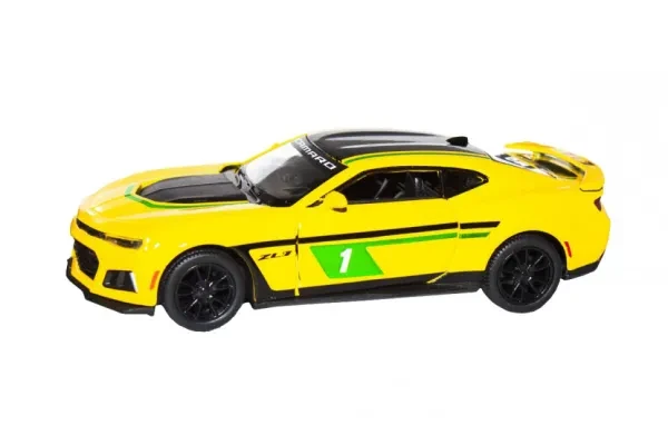 Модель автомобіля Kinsmart Chevrolet Camaro ZL1 2017 KT5399FW Yellow інерційна, фото 1
