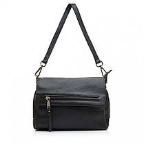 Жіноча шкіряна сумка маленька BAGS4LIFE 8273-2 чорна, фото 3
