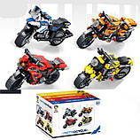 Конструктор JIQILE 47003 "Мотоцикл в асортименті" 251 деталь, ціна за 1 шт., фото 6