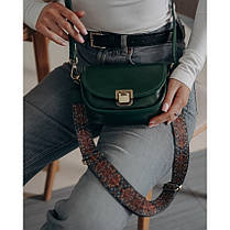 Жіноча сумка з натуральної шкіри зелена BAGS4LIFE 77138, фото 3