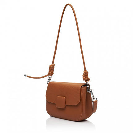 Жіноча сумка з натуральної шкіри руда BAGS4LIFE M201, фото 1