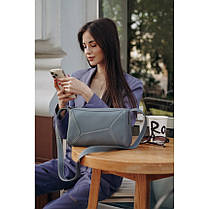 Жіноча сумка з натуральної шкіри синя BAGS4LIFE 8871, фото 4