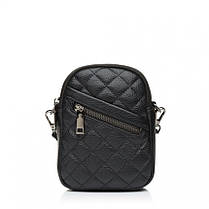 Жіноча сумка з натуральної шкіри чорна BAGS4LIFE 8875, фото 6