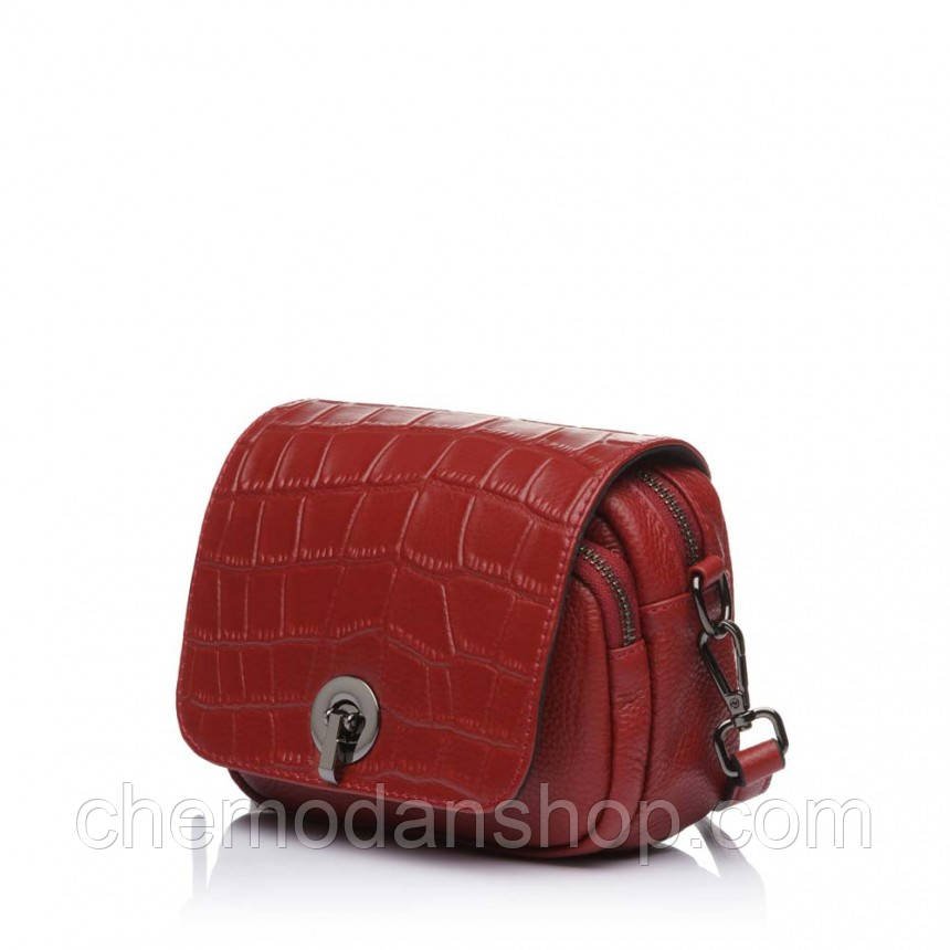 Сумка для жінок шкіряна червона BAGS4LIFE 77246 бордо