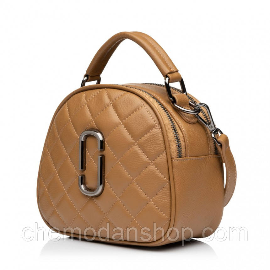 Сумка жіноча з натуральної шкіри бежева BAGS4LIFE 8376