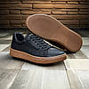 Чоловічі шкіряні кеди (натуральна шкіра) чорні демісезонні, кеди для чоловіків на весну осінь, розмір 40-45, фото 5