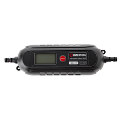 Потужний автомобільний зарядний пристрій для акумулятора INTERTOOL AT-3023 : 6/12 V, 0.8 - 3.8 А, 120 Ач, з мікропроцесором