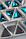 Стрази пришивні Трикутник 16 мм Бірюза, скло, фото 4