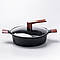 Набір каструль з кришками та пательня з антипригарним покриттям чорний, фото 4