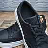 Чоловічі шкіряні кеди (натуральна шкіра) демісезонні чорні, чоловіче взуття весна осінь, розмір 40 41 42 43 44 45, фото 7
