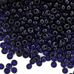 Бісер чеський Preciosa 30110, прозорий матовий, чорнильний (10 г)