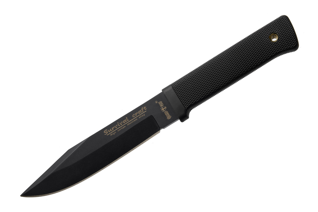 Ніж нескладаний Grand Way 24099 (black oxide, полімерні піхви кайдекс)